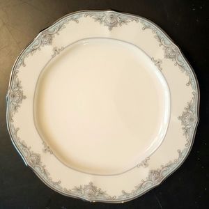 6 Noritake Ivory China "Adornment" salad plates.
